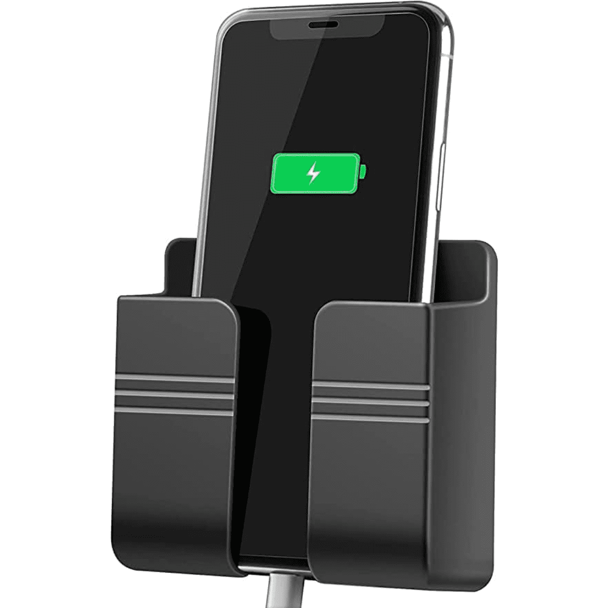 Genérica - Soporte Negro De Pared Adhesivo Para Celular