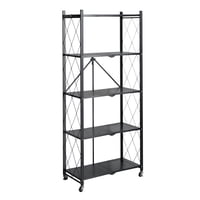 Prochef - Estante Plegable De Acero Con Ruedas. 5 Bandejas