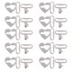 thumbnail image 3 of 10 sets metal amor corazón sujetador ajuste hebilla ropa interior sujetadores de costura, 3 of 5
