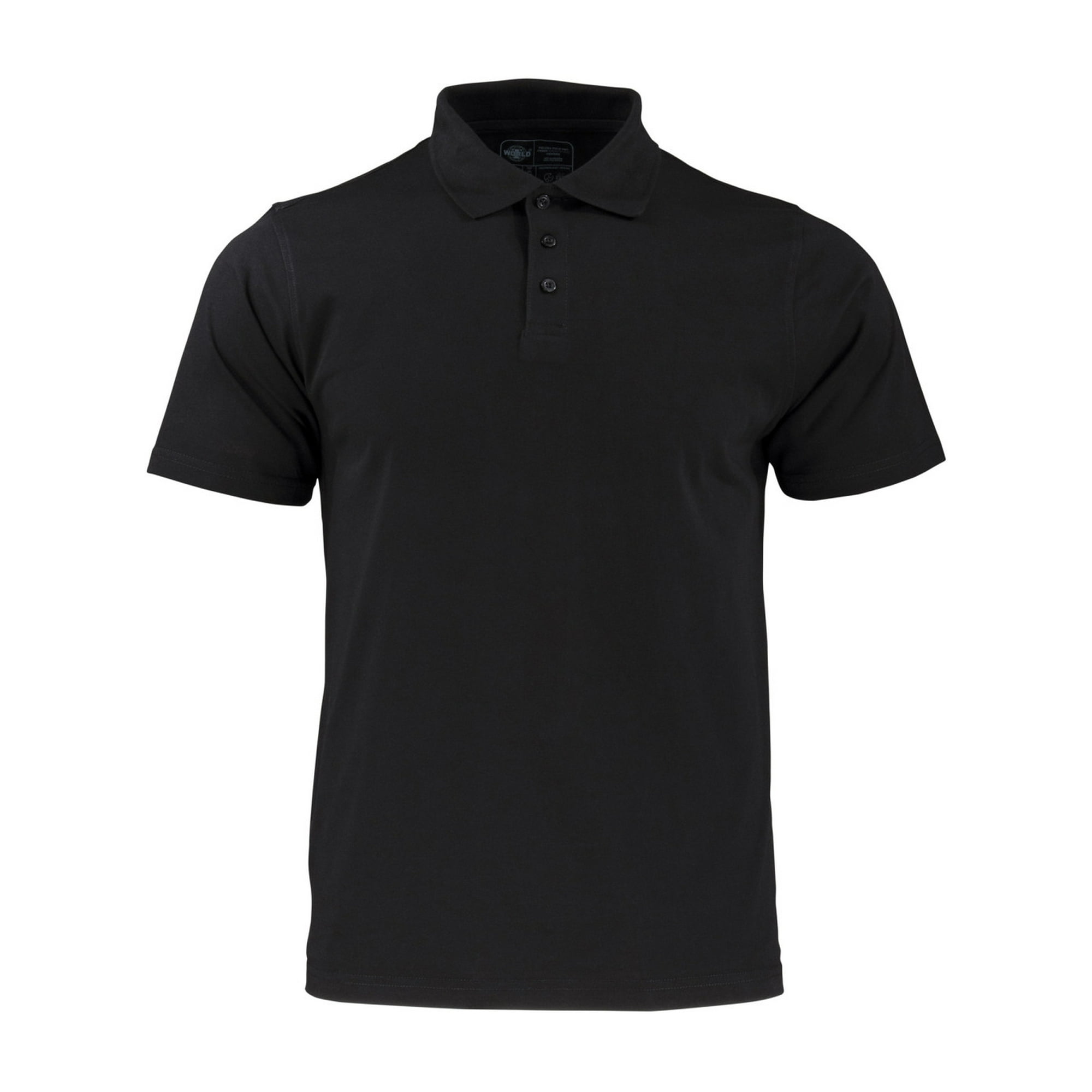 T-world - Polera Polo Dryfresh Smooth 60% Algodón Manga Corta Hombre Negro