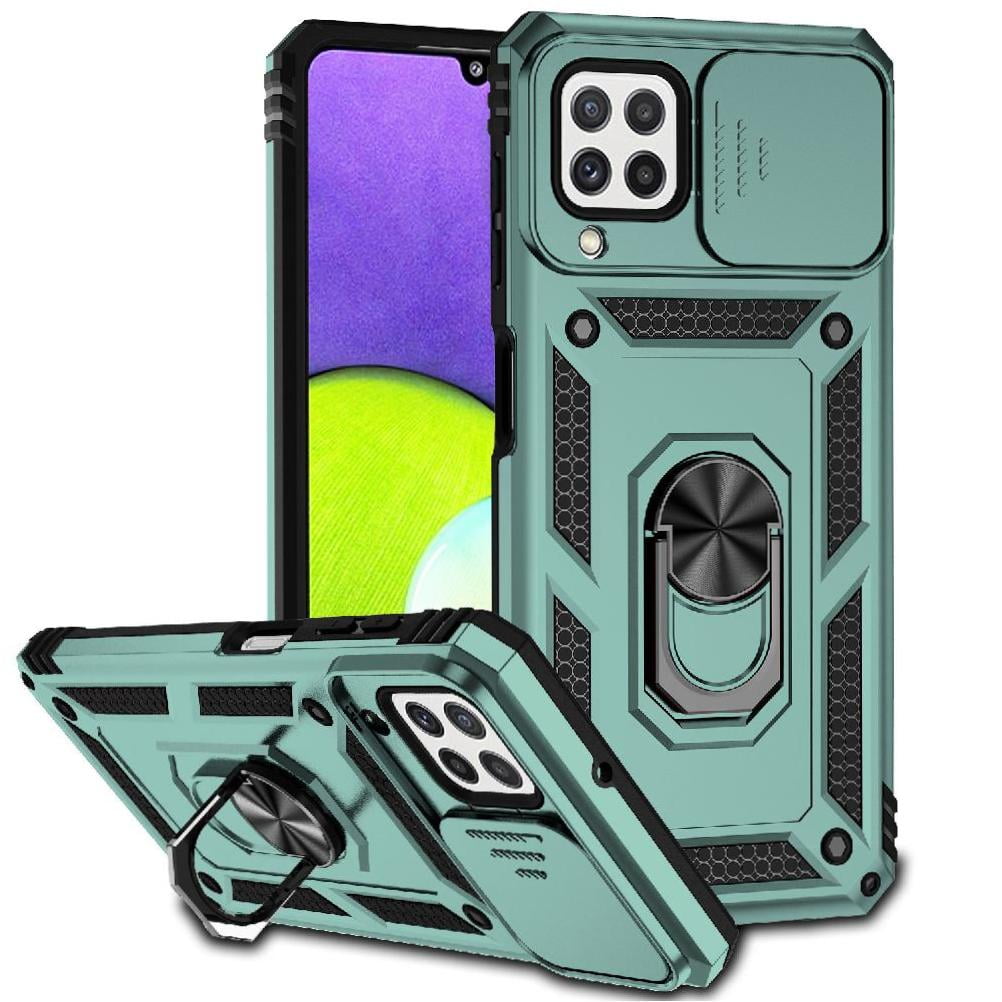 Estuche Gangxun Para Samsung Galaxy A22 4g, Soporte Giratorio 360°, Estilo Mecánico Y Magnético