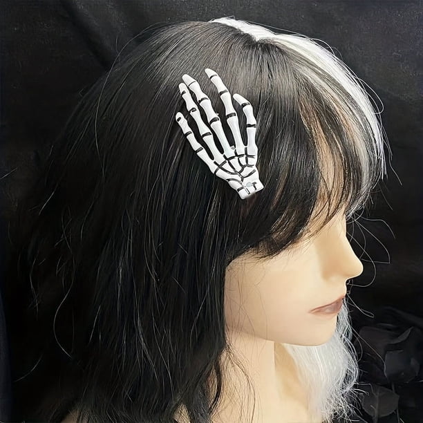 Cute Skeleton Hair Claws Clips - Zombie Bone Claw Hair Clip for Women - Perfect for Horror Parties, Cosplay, and Valentine's Day Gifts