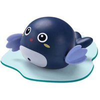 Bothyi - Juguetes De Baño Para Niños Pequeños Juego De Agua Wind Up Whale Juguetes De Bañera Flotantes Azul Oscuro