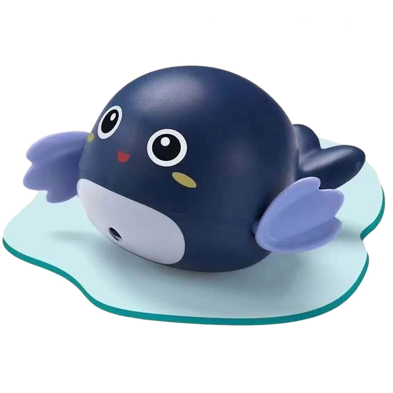 Bothyi - Juguetes De Baño Para Niños Pequeños Juego De Agua Wind Up Whale Juguetes De Bañera Flotantes Azul Oscuro
