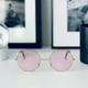 thumbnail image 4 of 2 gafas de sol estilo hippie, circulares, retro, vintage, estilo hippie, discoteca, para disfraz., 4 of 7