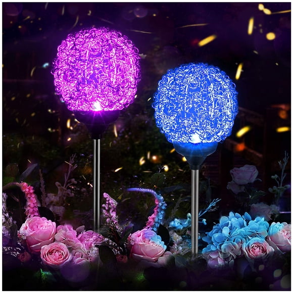 Luces solares de jardín MMHF Magic Globe LED para exteriores (2 unidades)