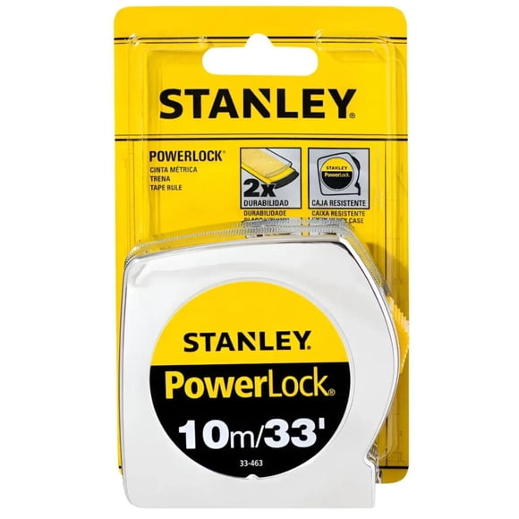 Huincha Medir 10 Mts Powerlock Stanley 33-463s