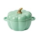 thumbnail image 3 of Cuenco para sopa con forma de calabaza, cazuela, bonito utensilio de cocina con asa y tapa para fiestas, Acción de Gracias, hogar, decoración de otoño Verde, 3 of 5