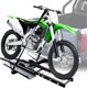 thumbnail image 1 of Portabicicletas de acero resistente de 500 libras con rampa de carga, dispositivo de bloqueo anti-inclinación, portabicicletas para motocicleta, 1 of 7