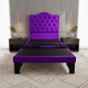 thumbnail image 3 of Cama 1,5 Plazas Ovalado, Incluye Base Y Respaldo Morado, 3 of 4