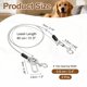 thumbnail image 2 of Correa para Perro a Prueba de Mordeduras Uxcell, Arnés de Cinturón de Seguridad para Perro de 31 pulgadas con Extensor de Correa de Doble Clip, 2 of 7