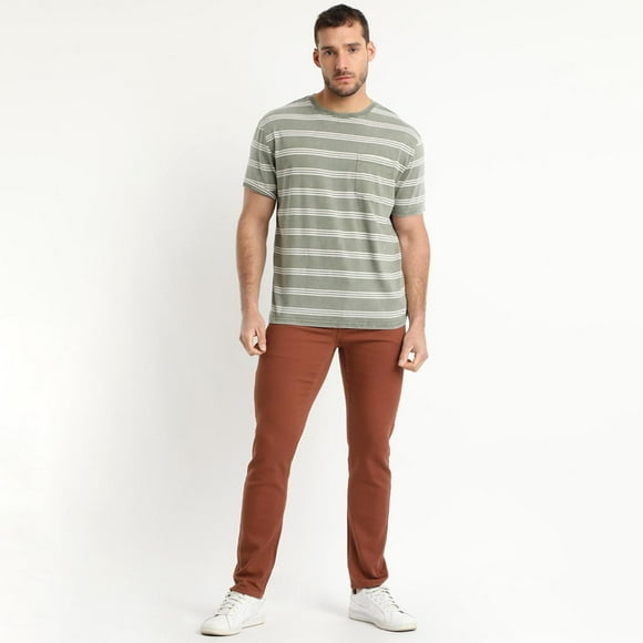 Polera Look Denim Gris Claro gris 3XL