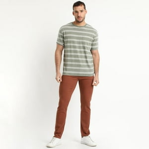 Truval - Polera Look Denim Gris Claro Gris 3Xl