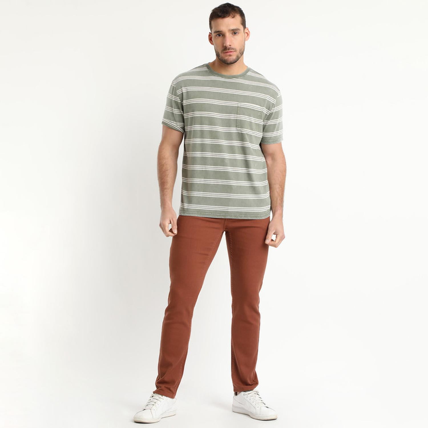 Truval - Polera Look Denim Gris Claro Gris 3xl