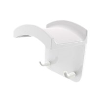 Magideal - Soporte De Auriculares Con Estantería De Soporte De Soporte De Soporte De Pared De Gancho Doble Práctico, Organizador, Soporte De Colgante De Auricula Blanco