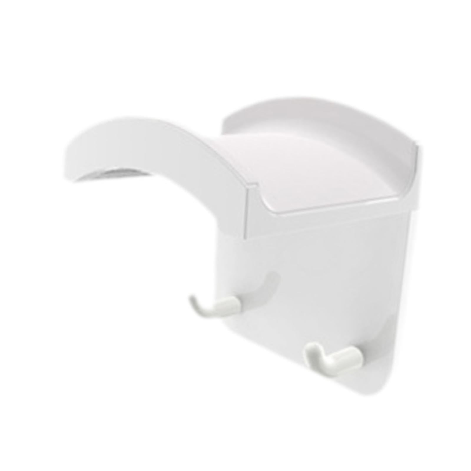 Magideal - Soporte De Auriculares Con Estantería De Soporte De Soporte De Soporte De Pared De Gancho Doble Práctico, Organizador, Soporte De Colgante De Auricula Blanco