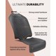 thumbnail image 5 of Protector de asiento de coche Owleys Premium Leather, impermeable, negro, 5 of 9