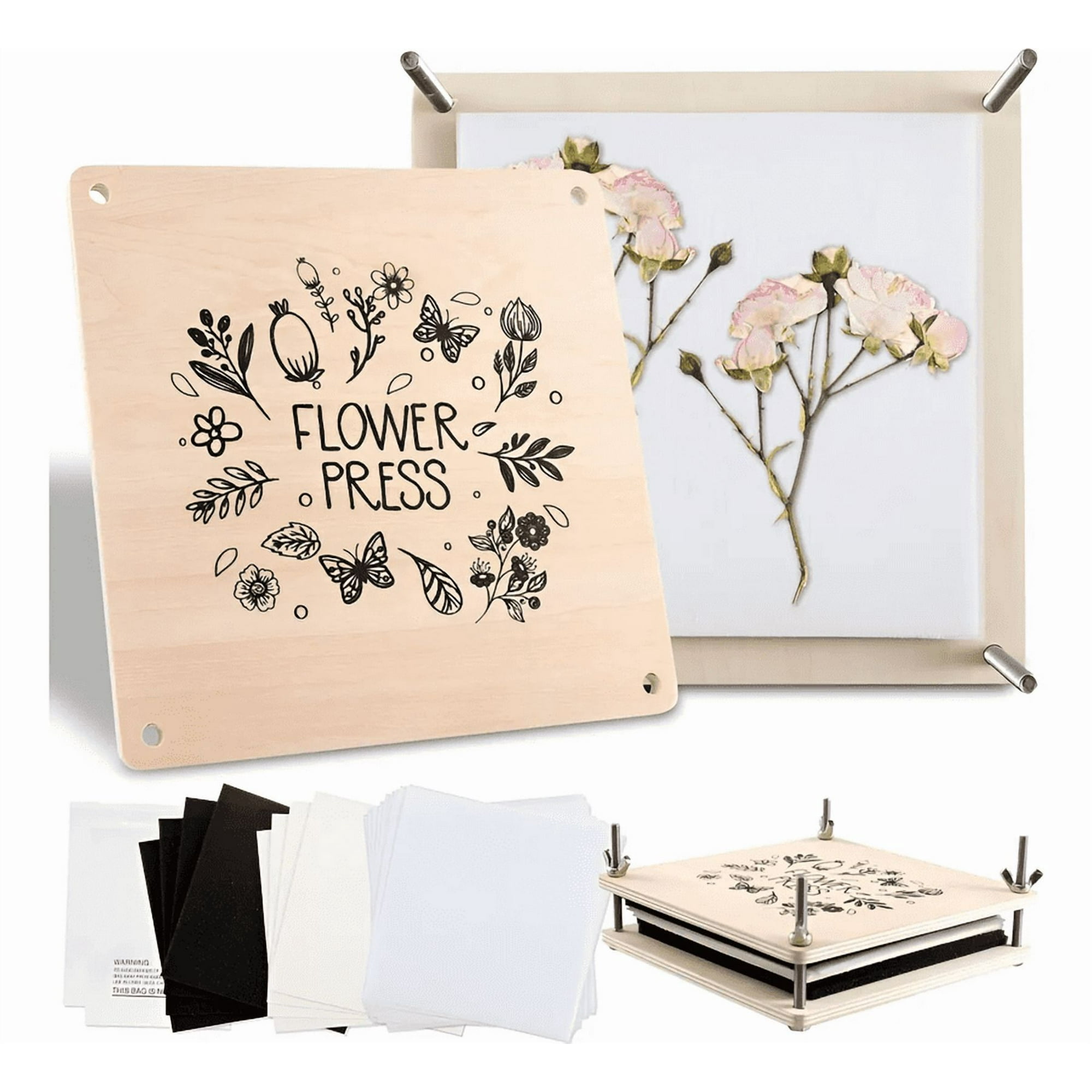 Genérico - Kit Prensas De Flores Y Plantas Estampado Floral