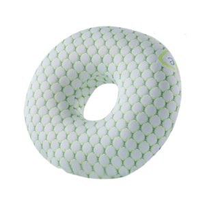 Magideal - Almohada De Oreja O En Forma De Moderada Perforada Moderna Cómoda Regalo De Cumpleaños Portátil Almohada De Protección De Orejas Suaves Para Dormir La Verde