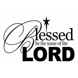 Rienda Libre Graphics - Decomural Blessed Be The Name Bible Ws-15122