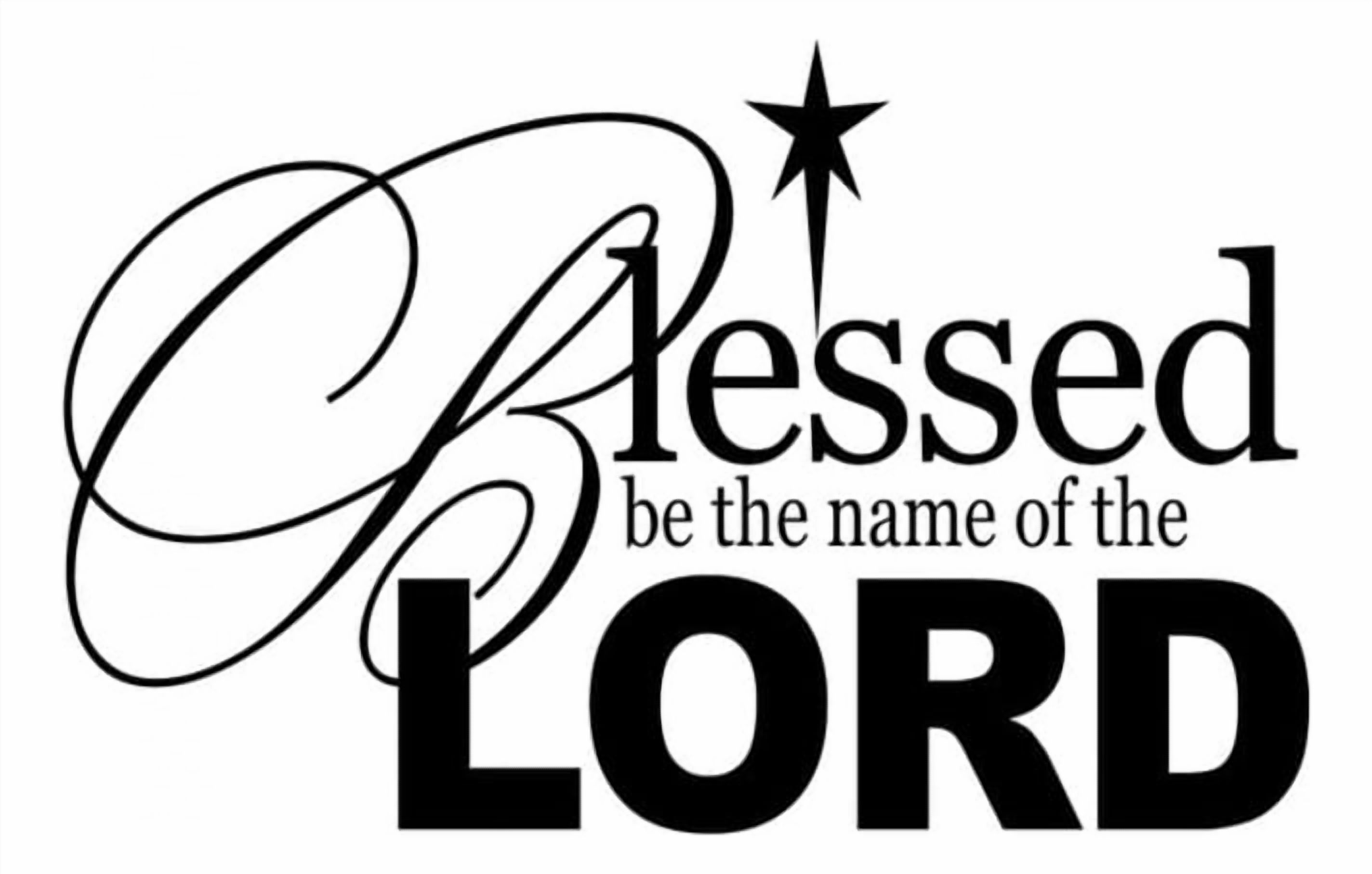 Rienda Libre Graphics - Decomural Blessed Be The Name Bible Ws-15122