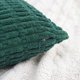 thumbnail image 3 of Funda de cojín decorativa de pana REGALWOVEN, fundas de cojín a rayas bohemias suaves, verde oscuro 18" x 18", 3 of 7