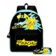 thumbnail image 1 of HOT 2PC Pikachu Cartoon Backpack Pokemon Student School Bag Pencil Bag Elf Pokémon Lunch Bag Cartoon School Bag Mochila, 1 of 3