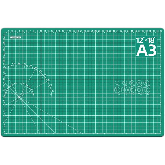 Alfombrilla de Corte DIYSELF 30x45 cm PVC con Medidas