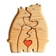 thumbnail image 4 of Familia De Osos Rompecabezas De Arte De Madera Escultura De Madera Para Regalo Para Navidad Familiar 5 Osos, 4 of 5