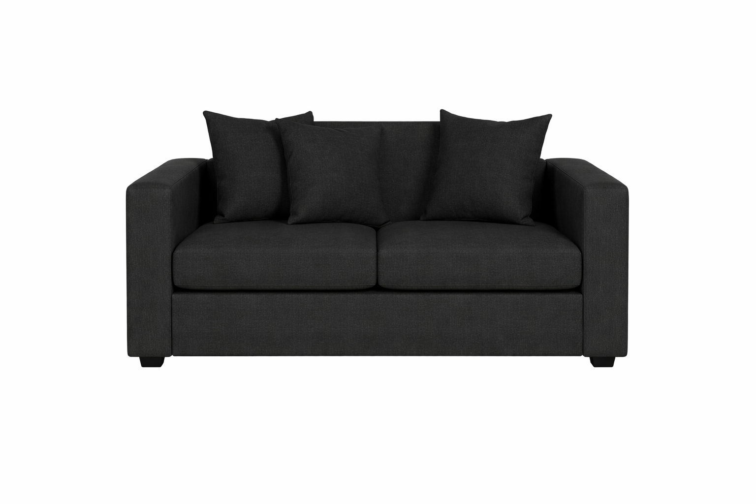 Jamaroff Home Atelier - Sofa Noir 2C Lino Gris Oscuro