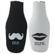 thumbnail image 1 of El favor de la boda del sostenedor de la cremallera de la envoltura de la botella del refrigerador de la botella 2pcs mr se?ora., 1 of 4
