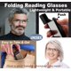thumbnail image 2 of Gafas de lectura touk plegables +2.5 luz azul gris metal, 2 of 6