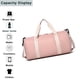 thumbnail image 3 of Bolsa de gimnasio moderna y sencilla, bolsa de lona para mujer, bolsa de lona pequeña, bolsa de viaje, bolsa deportiva, bolsas de fin de semana, 3 of 5
