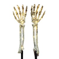 Magideal - 2X Luces De Estacas De Brazo De Esqueleto, Accesorios De Mano Fantasma,