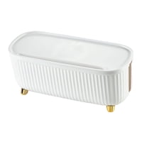 Magideal - Caja De Gestión De Cables, Organizador De Cables De Gestión De Cables De Escritorio Para Escritorio, Cable De Computadora, Escritorio, Dormitorio , Blanco