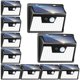 thumbnail image 1 of Paquete de 10 luces solares Peasur Outdoor, 140 LED con sensor de movimiento, 1 of 9