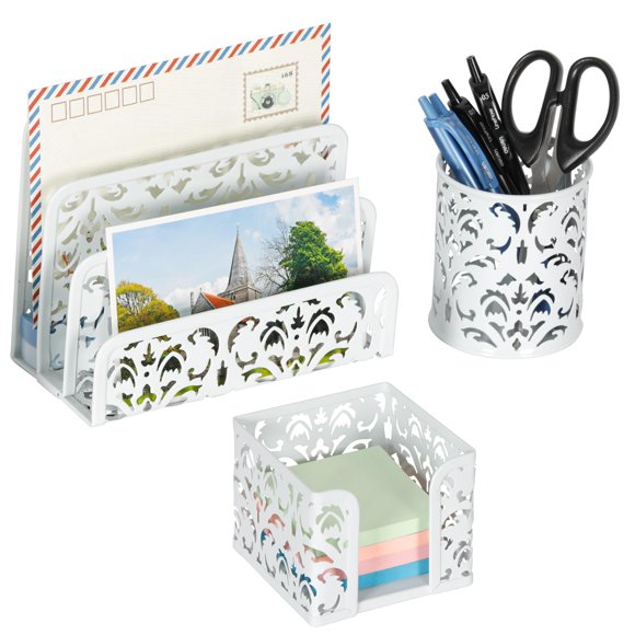 Organizador de Escritorio EasyPAG - Set de 3 Piezas en Blanco