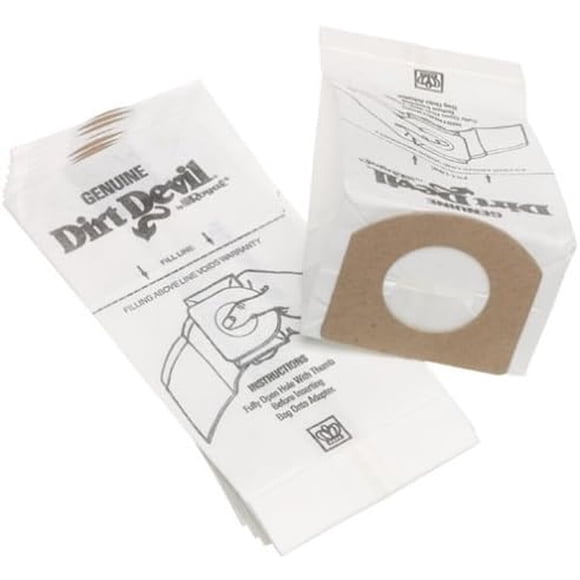 Bolsas para aspiradora de mano Dirt Devil Type G, paquete de 6, 3010347001