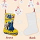 thumbnail image 3 of Megamind Tema: Calcetines de Navidad, fino lino blanco para colgar en escaleras y chimenea, decoración navideña para el hogar, regalo de Navidad. 45cm × 32cm, 3 of 5
