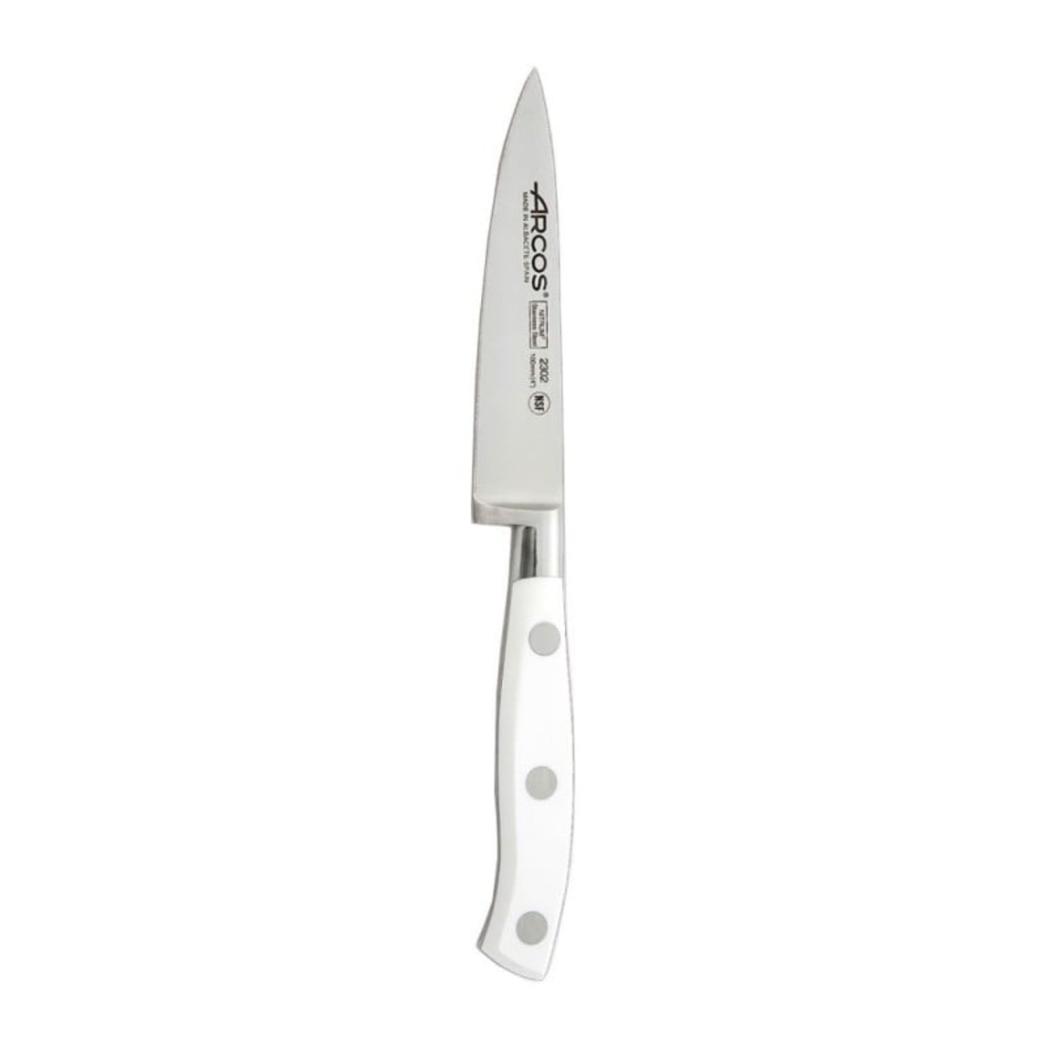 Cuchillo Puntilla Forjado Mango Blanco 10cm Riviera Arcos