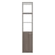 thumbnail image 4 of Estante Alto De Baño 1 Puerta 162,2x33,0x26,8 Cm Café Oscuro Y Blanco, 4 of 8
