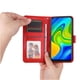 thumbnail image 2 of Funda tipo cartera FOXDOCK para Xiaomi Redmi Note 9 4G , diseño girasol en relieve, cuero PU, cierre magnético, soporte y tarjetero, 2 of 5