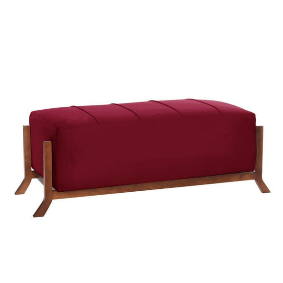 Banqueta Marsella Tela Velvet Burdeo