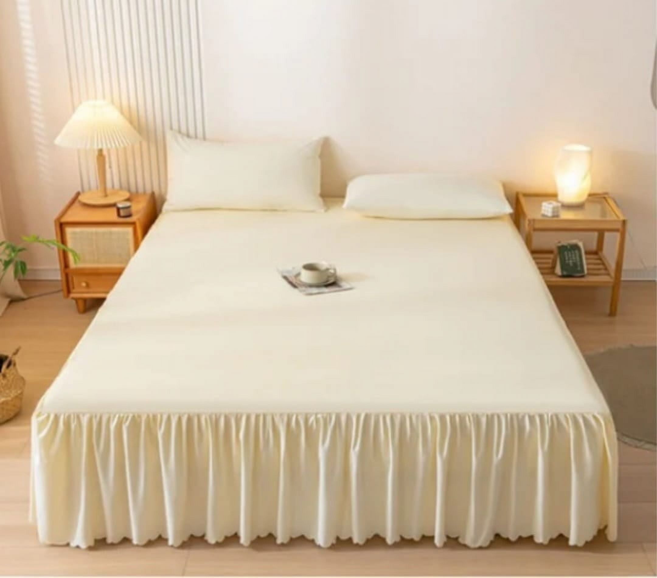 Aladdins Shop - Faldon Para Cama King Color Beige