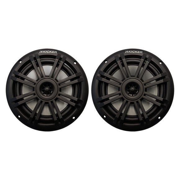 Parlantes KICKER 16 cm 4 Ω Marinos Coaxiales Negro