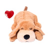 Magideal - Juguete De Del Corazón Para Perros, Juguete De Separación De Cachorros, Ayuda De Entrenamiento De Comportamiento De Cachorros Para Ayuda De Fel , Marrón Claro 37X13Cm