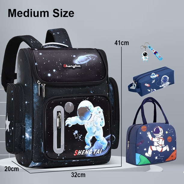 Astronaut Backpack Boy Schoolbag Set for Boys Elementary Student School Bags for Children Waterproof Kids Bookbag Mochilas