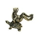 thumbnail image 2 of Metal Lindo Rana Tortuga Estatua Estatuilla Accesorios De Latón Regalo Decoración Oficina, 2 of 3