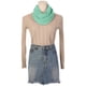 thumbnail image 3 of INSPIRE CHIC Bufanda de Chifón Sólida para Mujer de Regreso a Clases Ligera Suave Transparente Larga Envoltura para la Cabeza Chal Bufandas Verde Aguamarina 68.9x27.6 pulgadas, 3 of 7