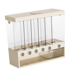 Bothyi - Almacenamiento De Cocina Con Taza Medidora Dispensador De Cereales Montado En La Pared Para Cuadrado De Cocina